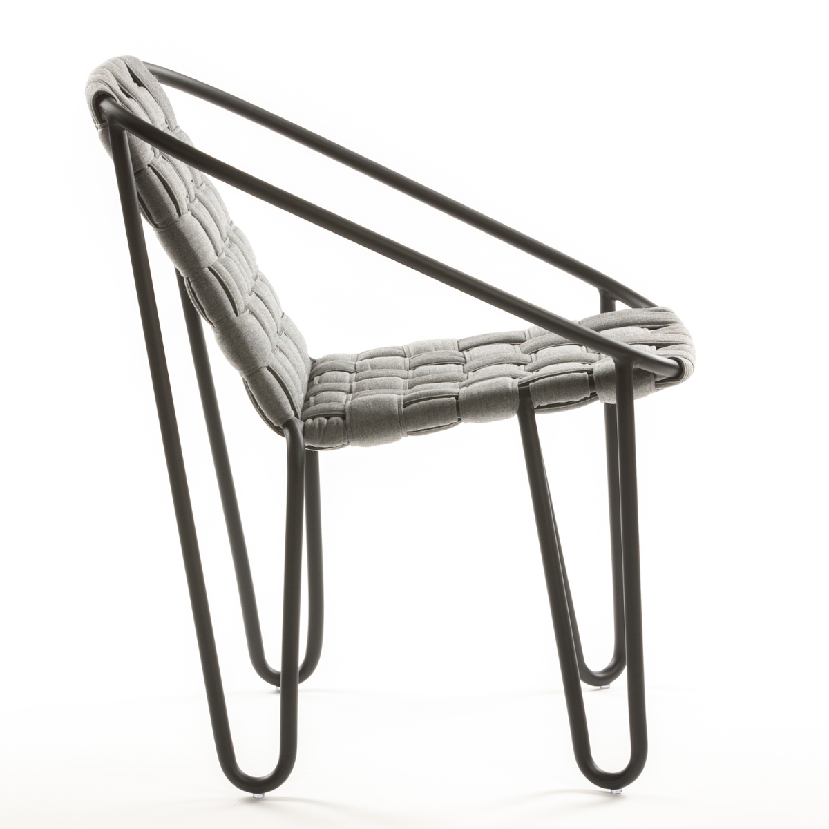 DL JARDINA Grey modern Water-repellent fabric chair